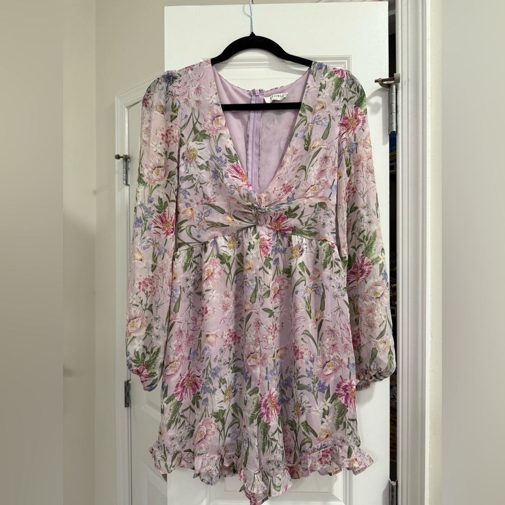 Floral Long Sleeve Romper